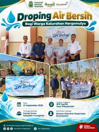 DROPING AIR BERSIH UNTUK WARGA KALURAHAN HARGOMULYO